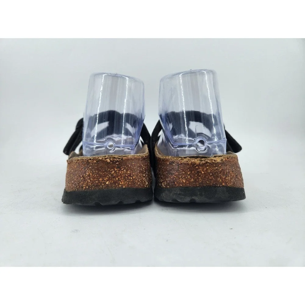 Birkenstock‎ Birki's Sylt Sandals Womens 37/US 6 Red Metallic Cross Strap Cork